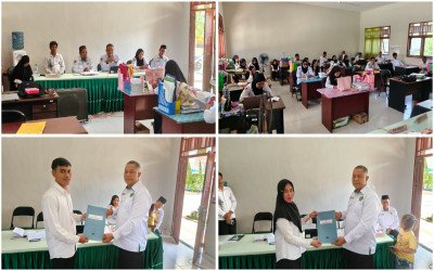 Rapat Bulanan MTsN 3 Bolsel, Pimpinan Madrasah Tekankan Kedisiplinan dan Profesionalisme Pegawai